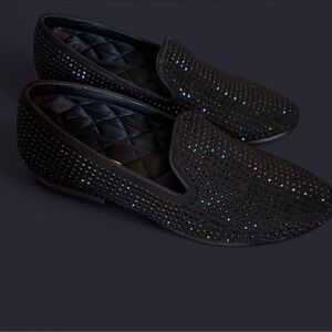 Steve Madden Black Studded Men's Loafers
